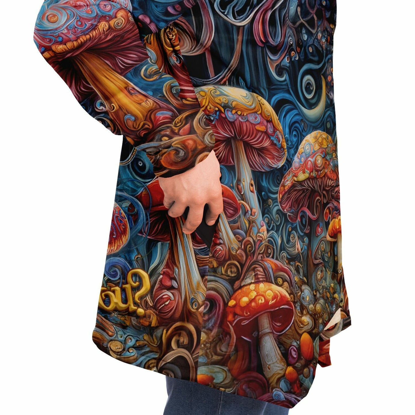 Alice Adventures in Wonderland Cute Absolem Microfleece Cloak copy